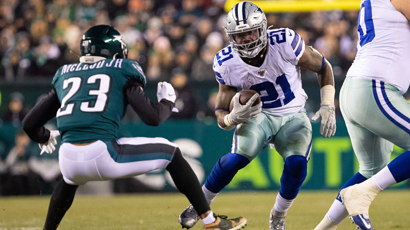 Philadelphia Eagles safety Rodney McLeod and Dallas Cowboys running back Ezekiel Elliott