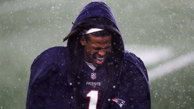 New England Patriots quarterback Cam Newton