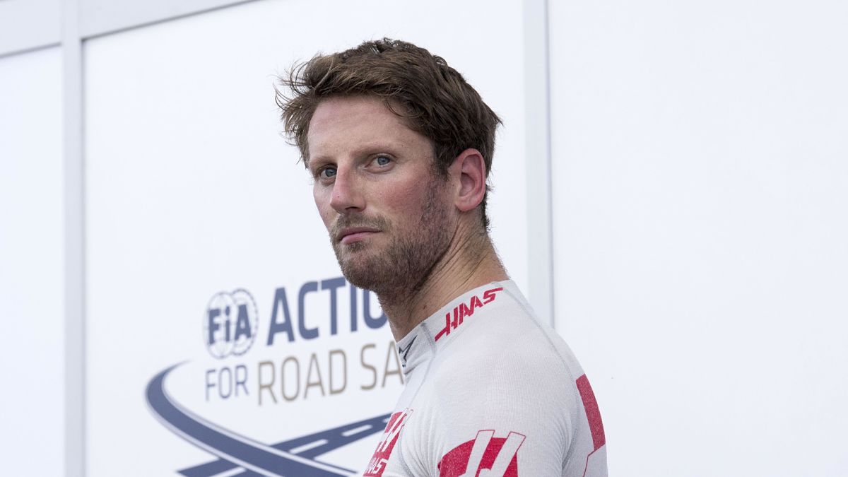 Formula One driver Romain Grosjean