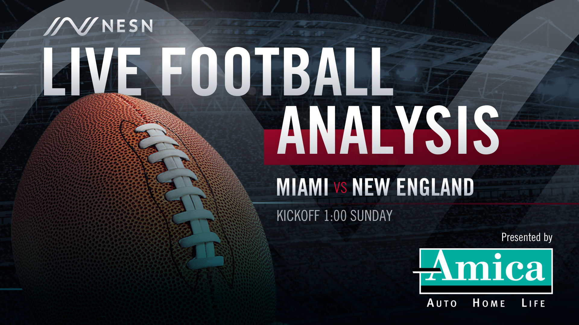 Amica Live Football Analysis MIA vs NE