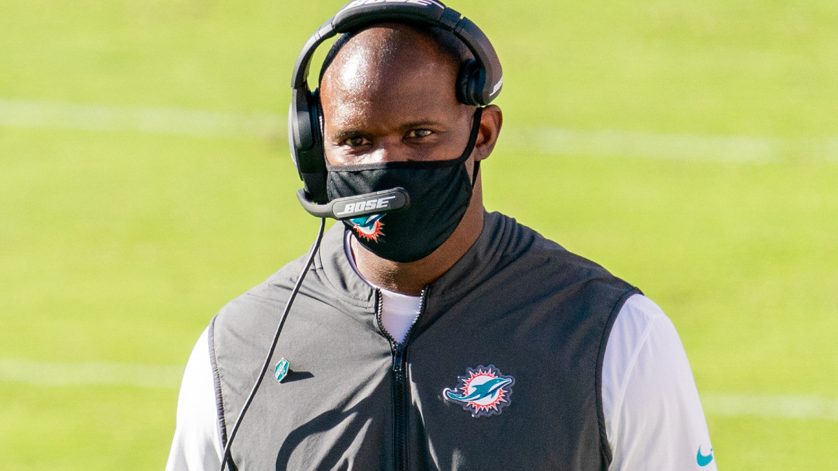 Miami Dolphins head coach Brian Flores