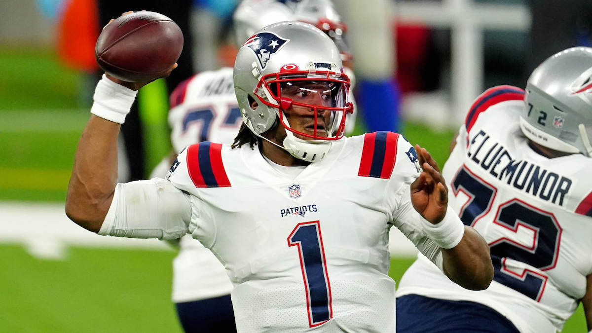 Patriots quarterback Cam Newton