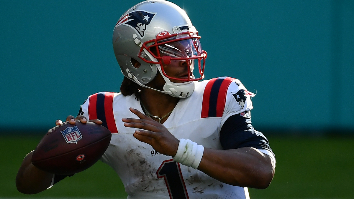 Patriots quarterback Cam Newton