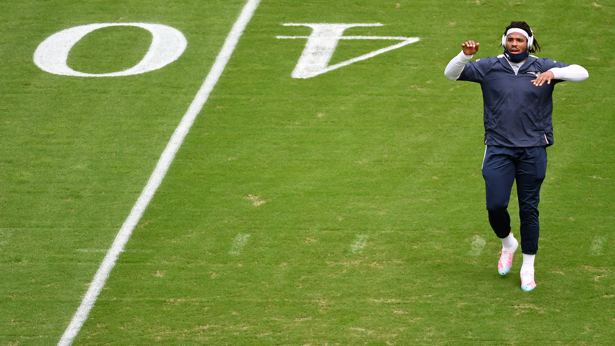 New England Patriots quarterback Cam Newton