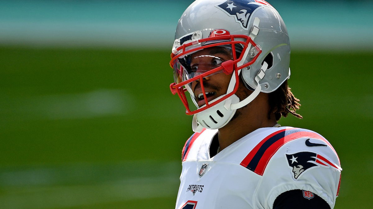 New England Patriots quarterback Cam Newton
