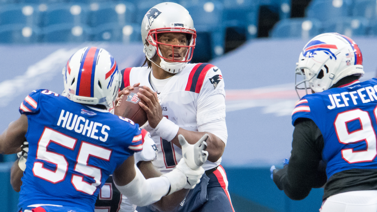 New England Patriots quarterback Cam Newton