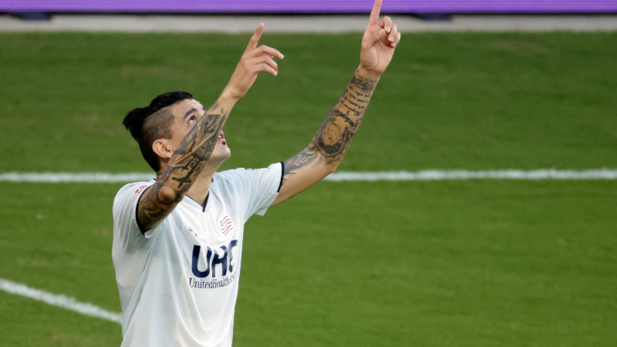 New England Revolution forward Gustavo Bou