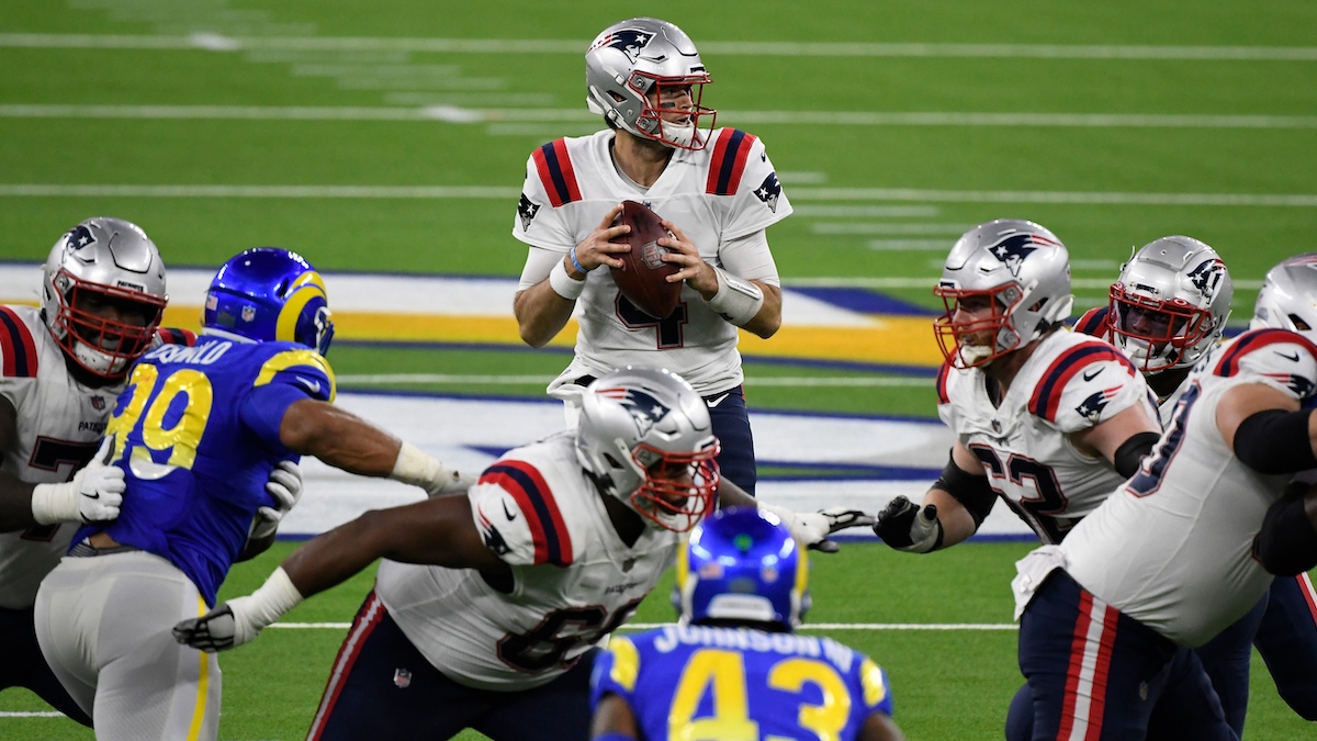 New England Patriots quarterback Jarrett Stidham