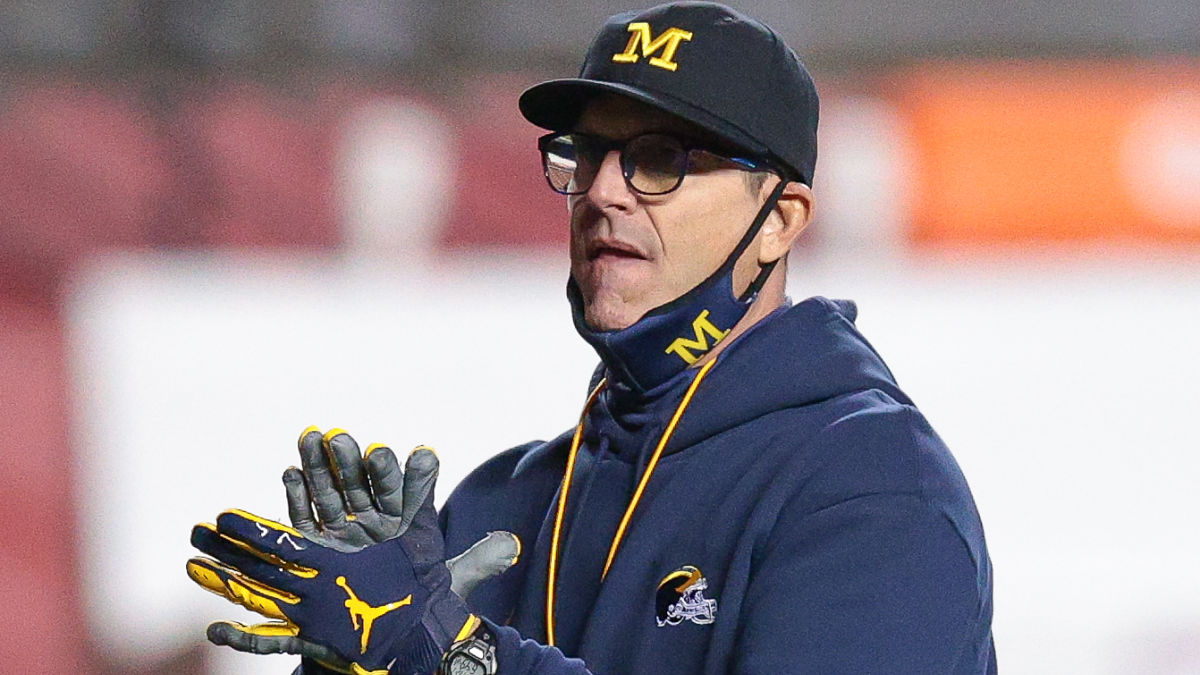 Michigan football head coach Jim Harbaugh