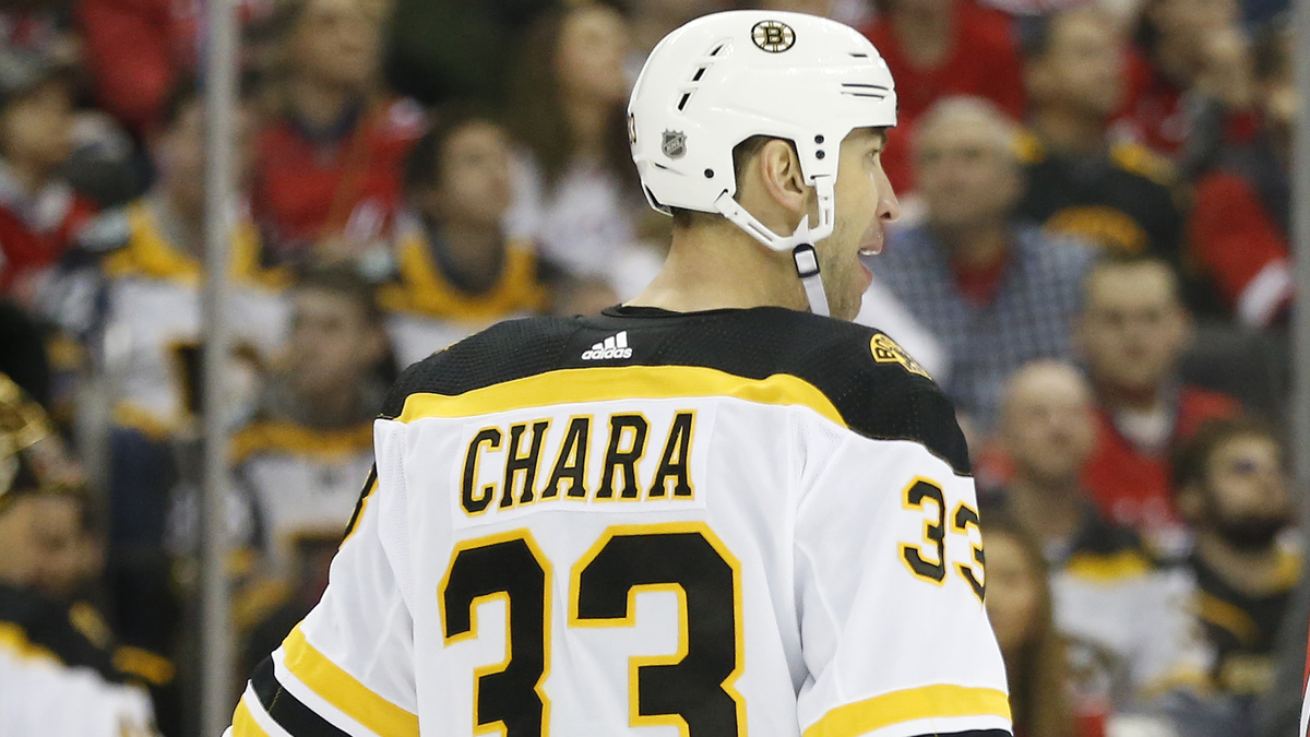 Retired Boston Bruins defenseman Zdeno Chara