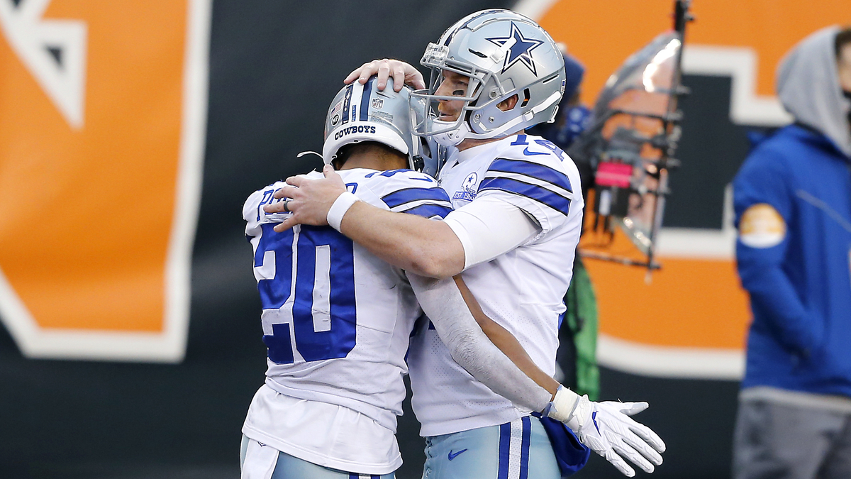 Dallas Cowboys quarterback Andy Dalton, running back Tony Pollard