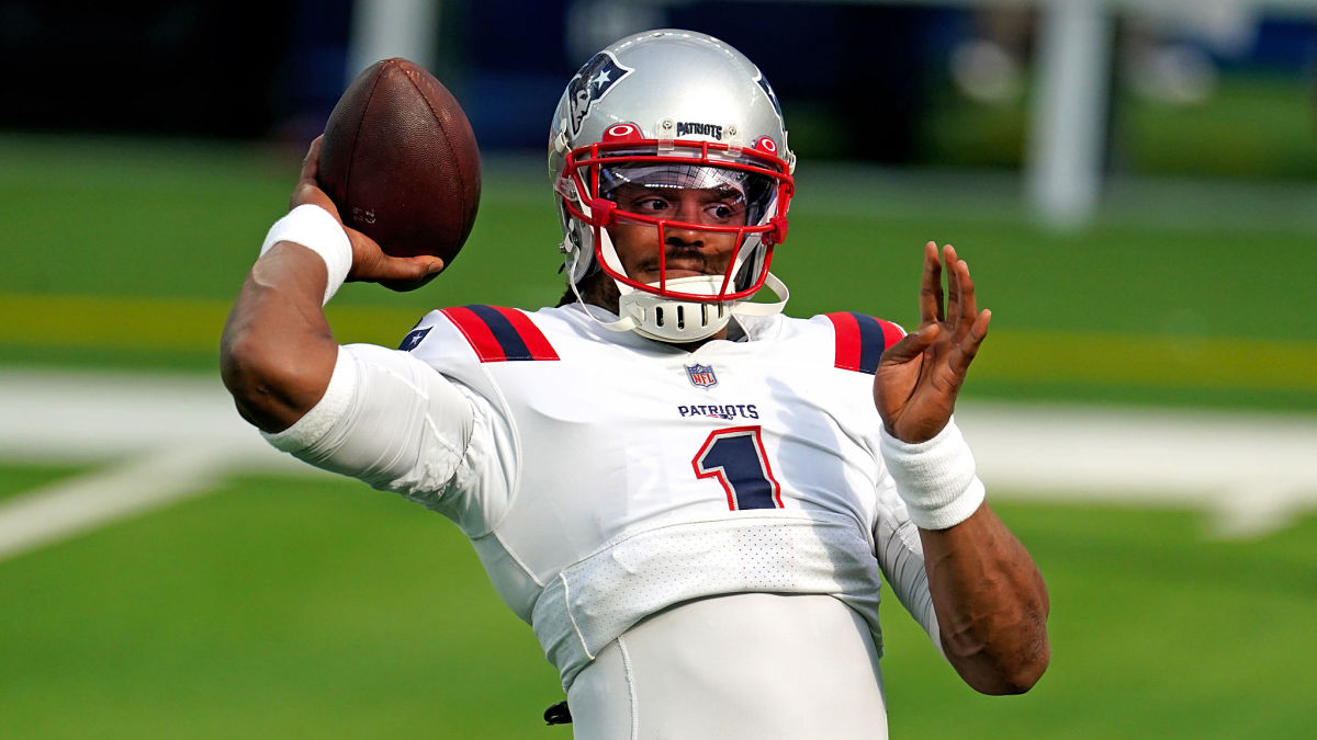 New England Patriots quarterback Cam Newton