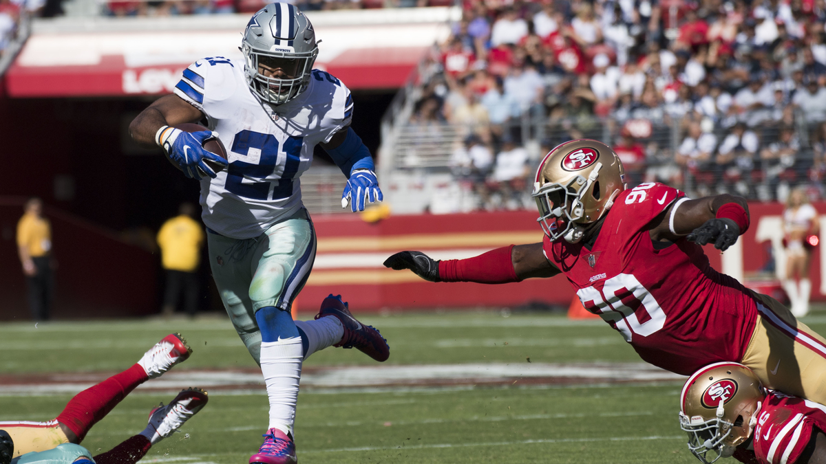 Dallas Cowboys running back Ezekiel Elliott