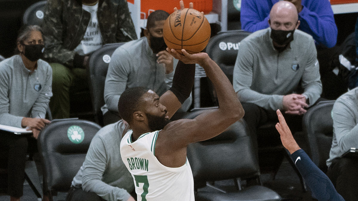 Boston Celtics shooting guard Jaylen Brown