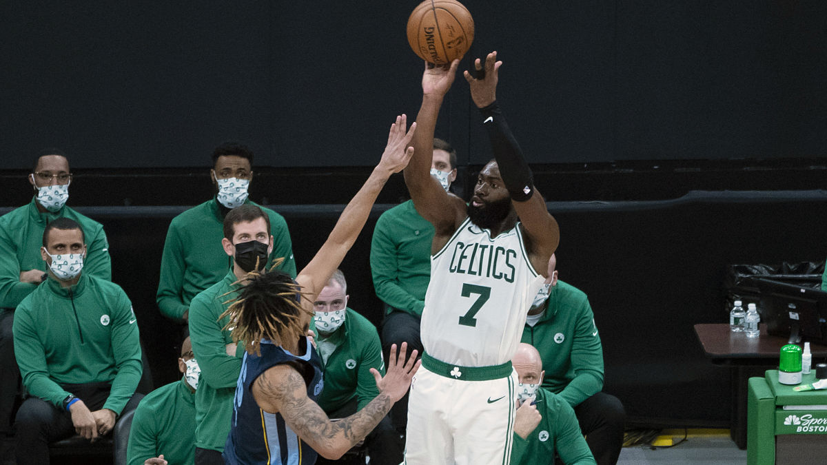 Boston Celtics shooting guard Jaylen Brown
