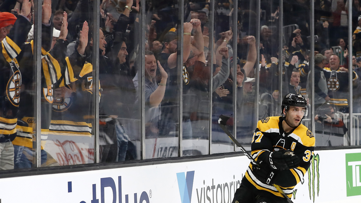 Boston Bruins center Patrice Bergeron