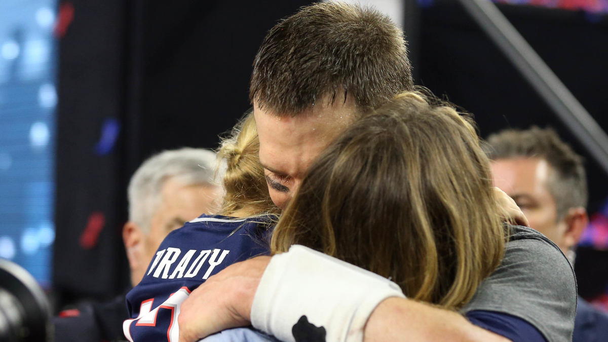 Tampa Bay Buccaneers quarterback Tom Brady, supermodel Gisele Bundchen