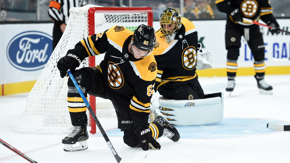 Boston Bruins center Trent Frederic