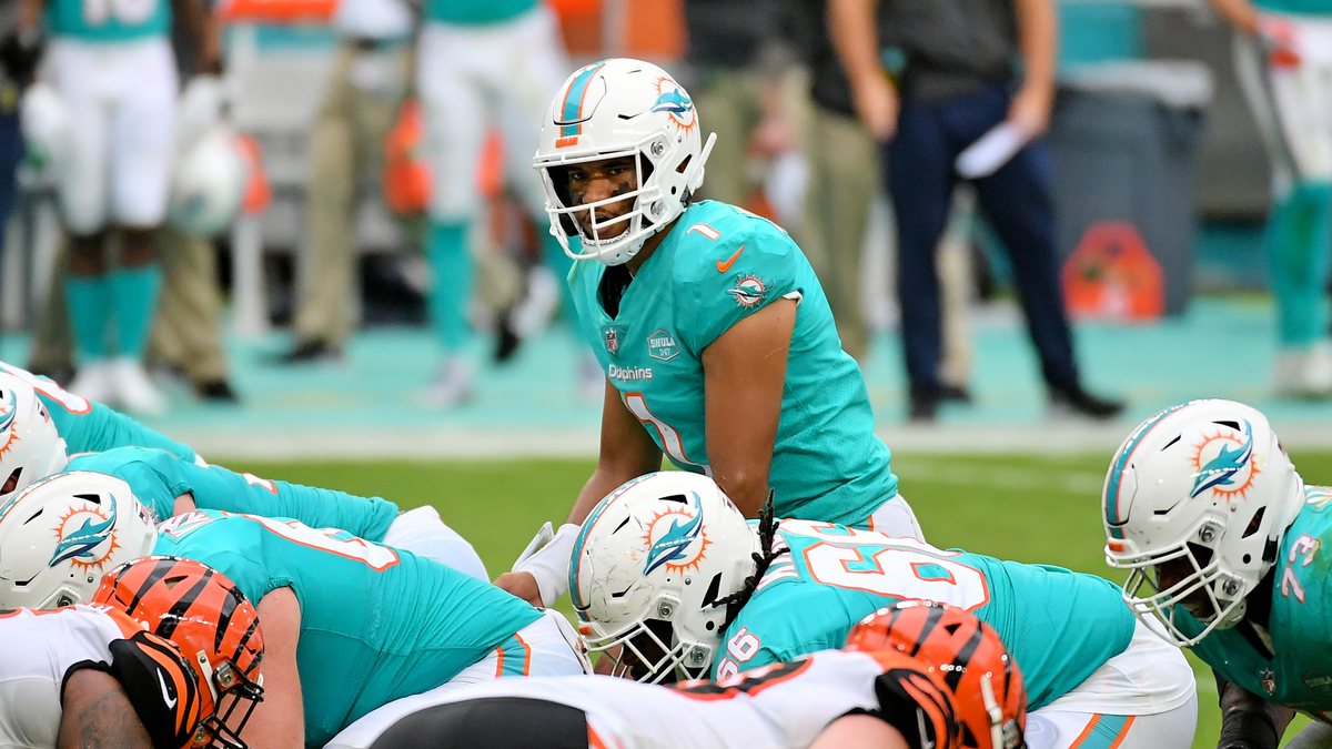 Miami Dolphins quarterback Tua Tagovailoa