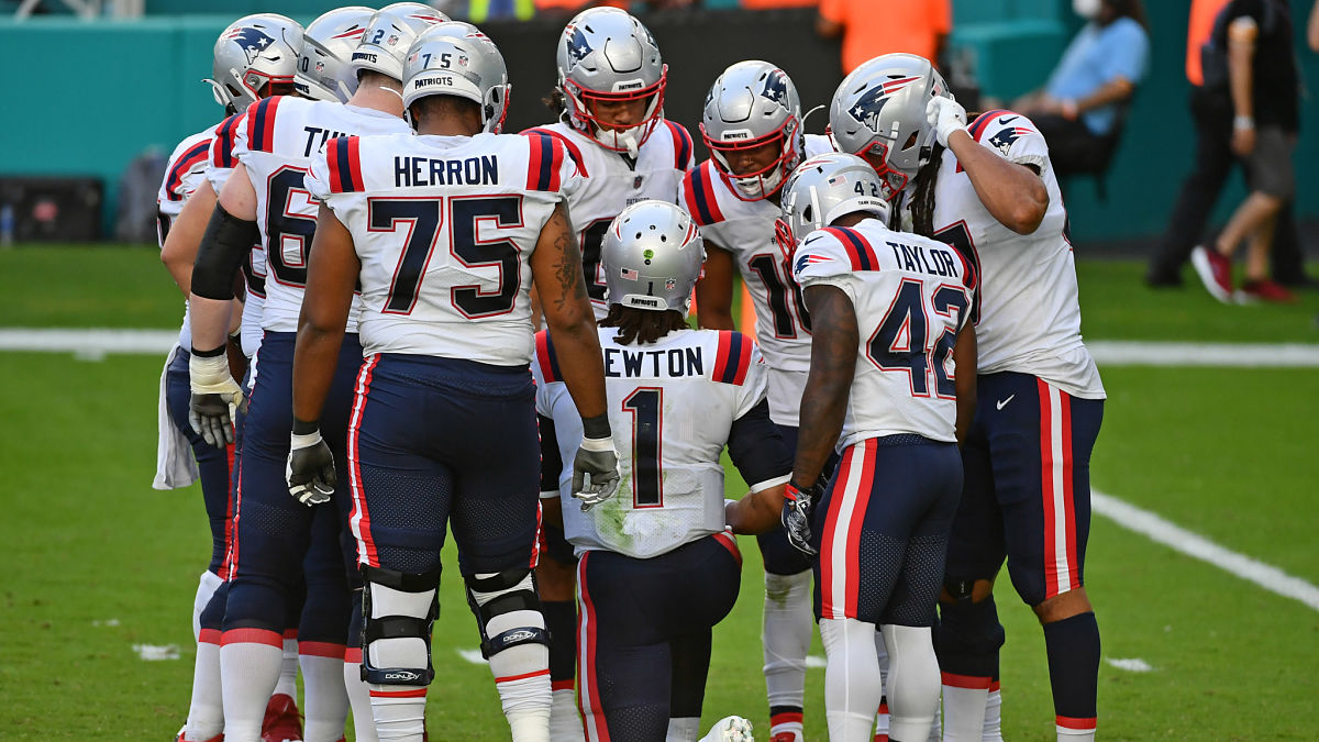 New England Patriots quarterback Cam Newton