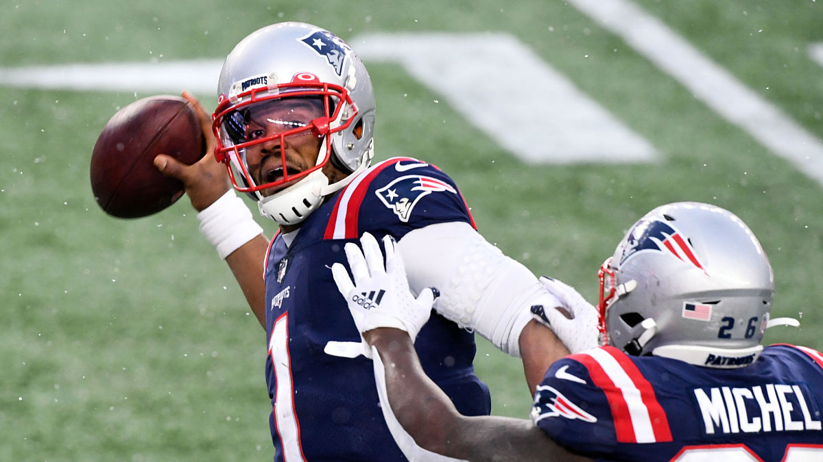 New England Patriots quarterback Cam Newton