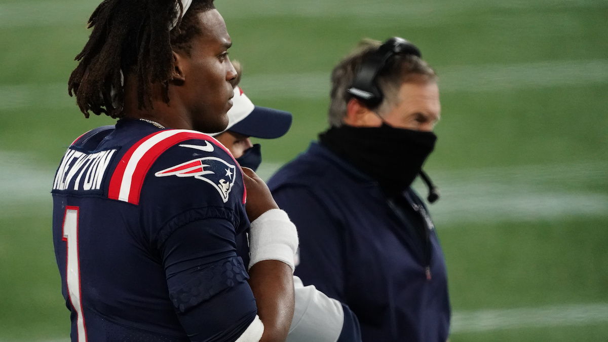 Patriots quarterback Cam Newton