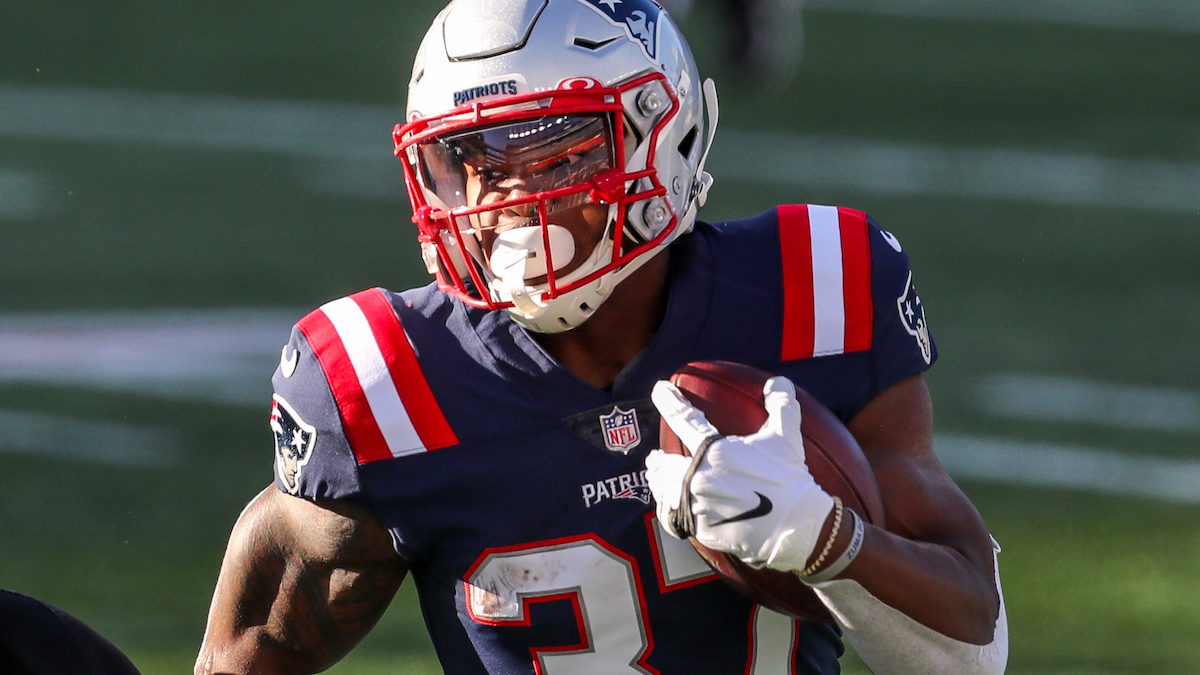 Patriots running back Damien Harris