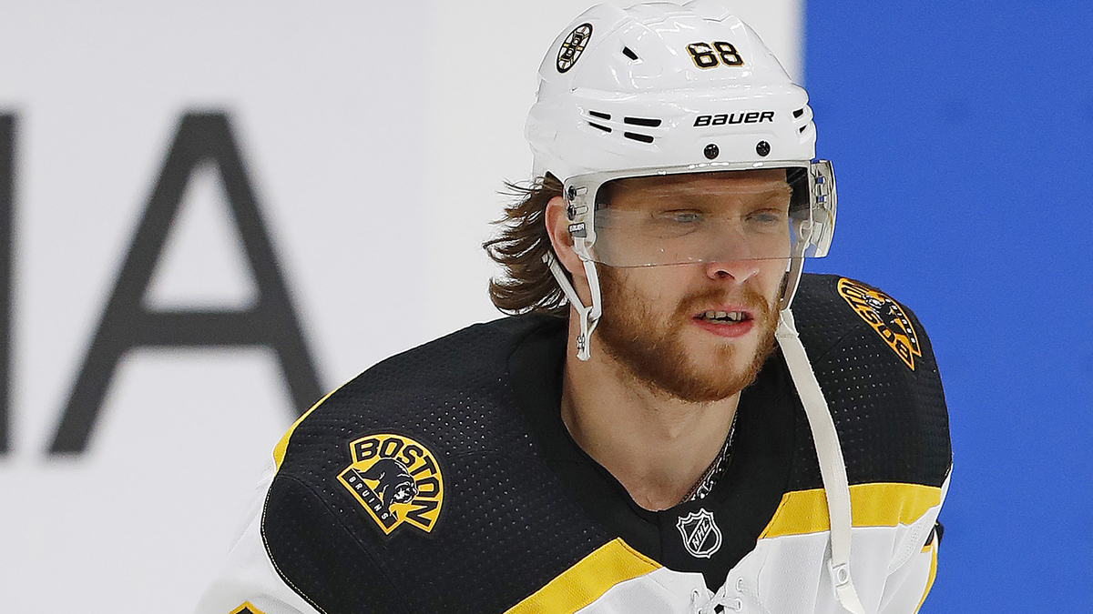 Boston Bruins winger David Pastrnak