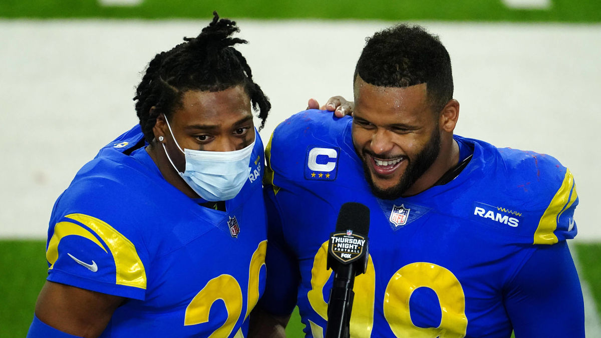 Los Angeles Rams cornerback Jalen Ramsey and defensive tackle Aaron Donald