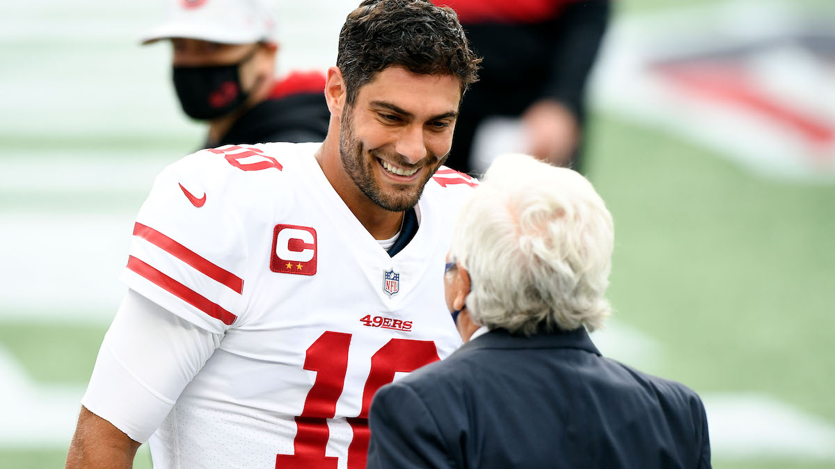 San Francisco 49ers quarterback Jimmy Garoppolo