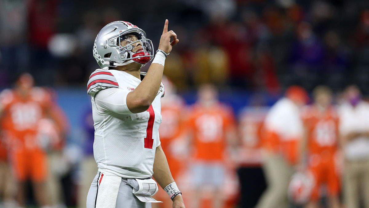 Ohio State quarterback Justin Fields