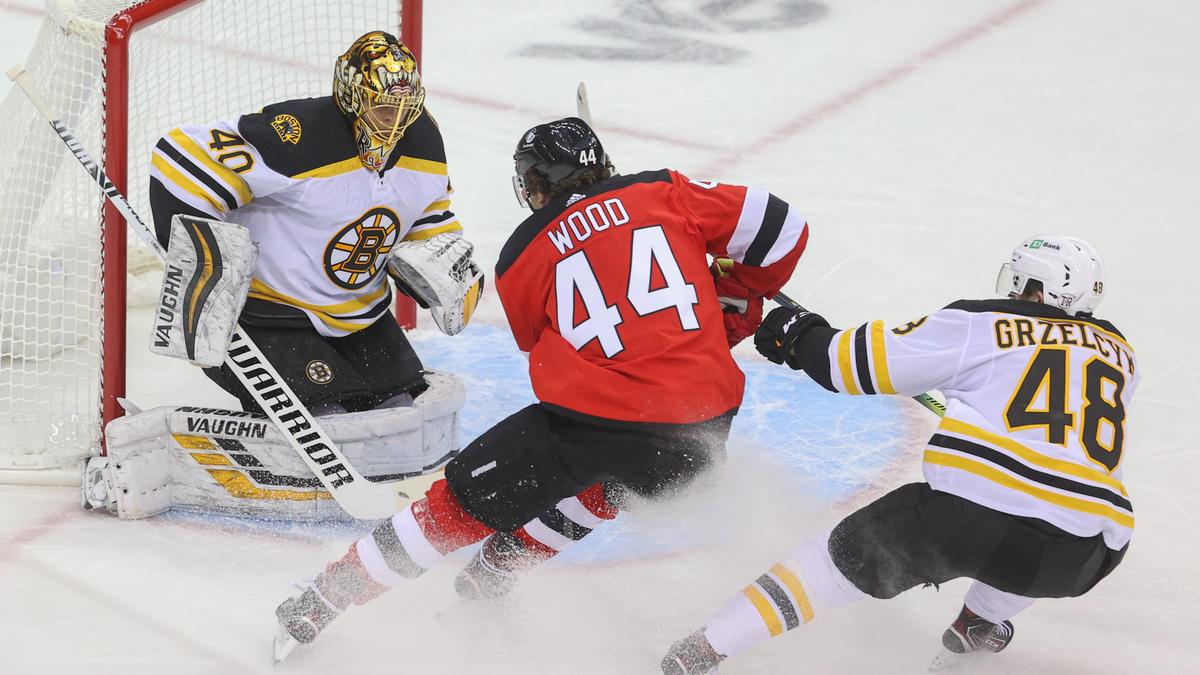 New Jersey Devils forward Miles Wood