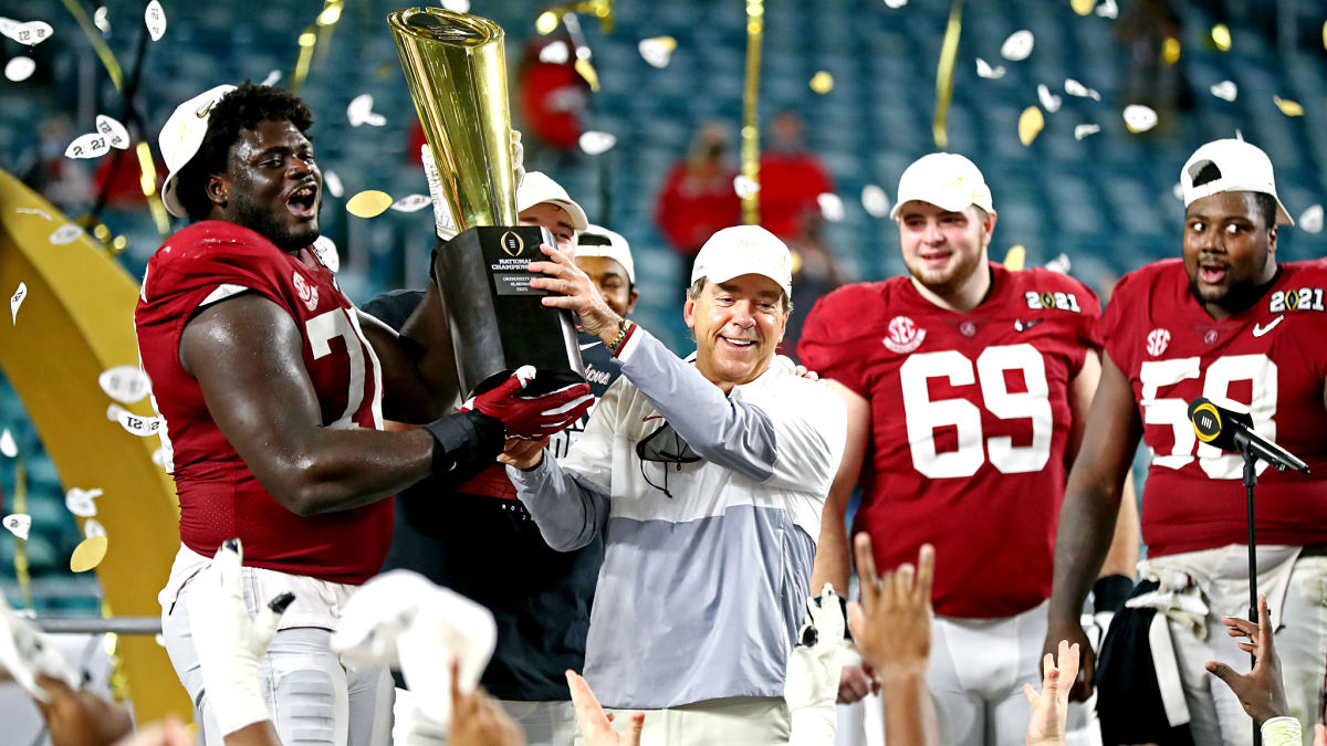 Alabama Crimson Tide head coach Nick Saban