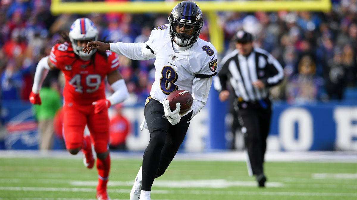 Buffalo Bills linebacker Tremaine Edmunds and Baltimore Ravens quarterback Lamar Jackson