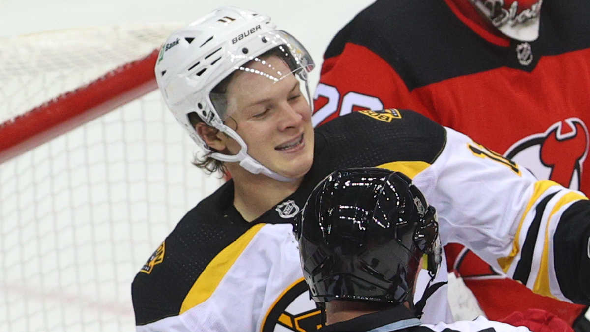 Boston Bruins forward Trent Frederic
