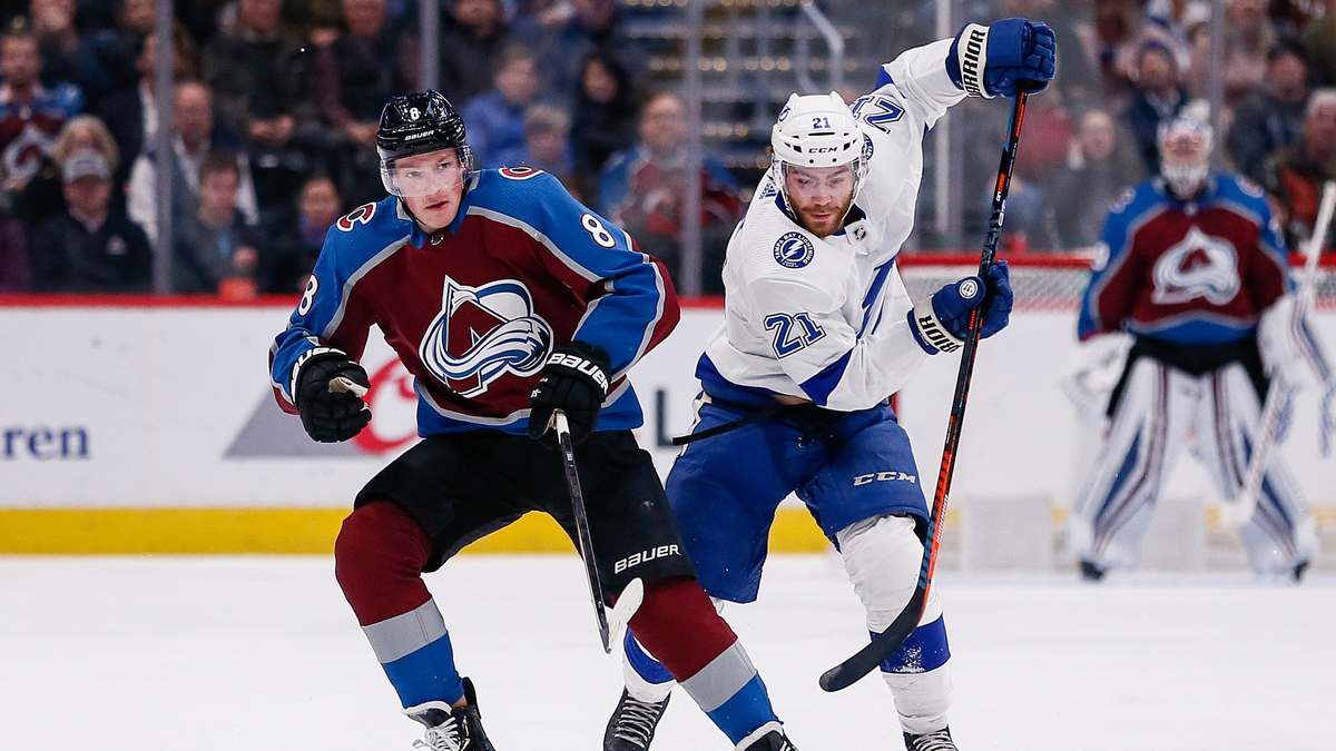 Tampa Bay Lightning forward Brayden Point, Colorado Avalanche defenseman Cale Makar