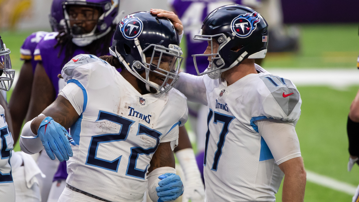 Tennessee Titans quarterback Ryan Tannehill, running back Derrick Henry