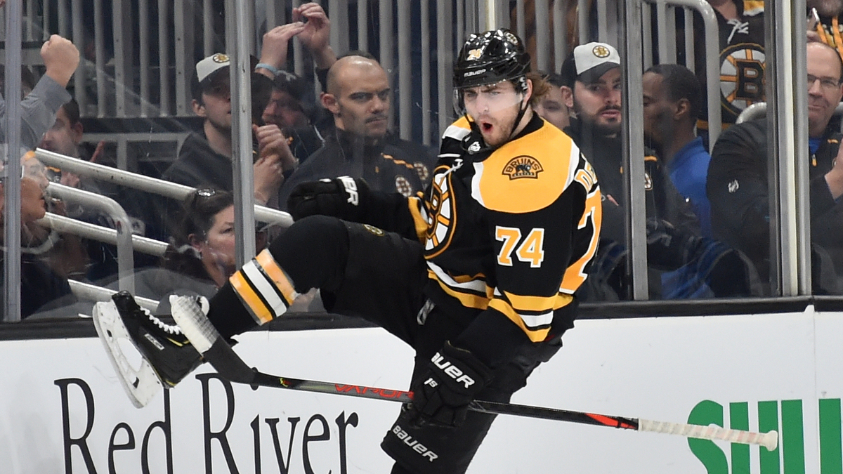 Boston Bruins left wing Jake DeBrusk