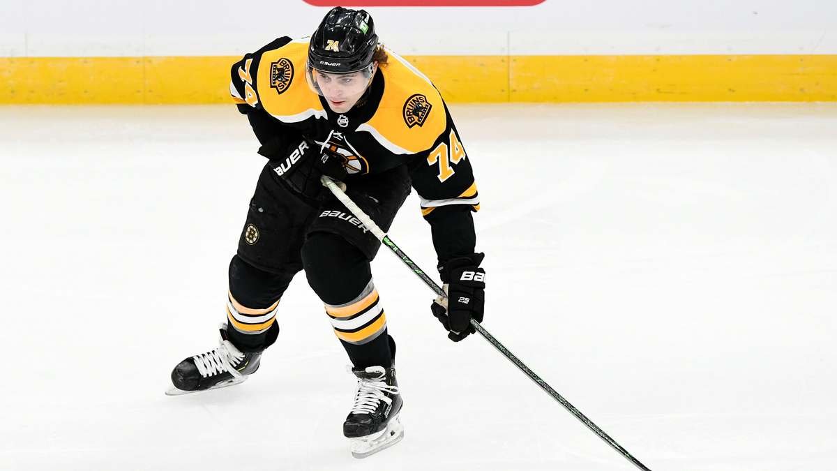 Boston Bruins winger Jake DeBrusk