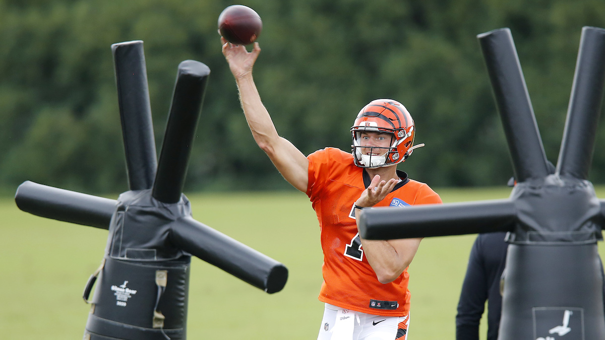 Patriots quarterback Jake Dolegala