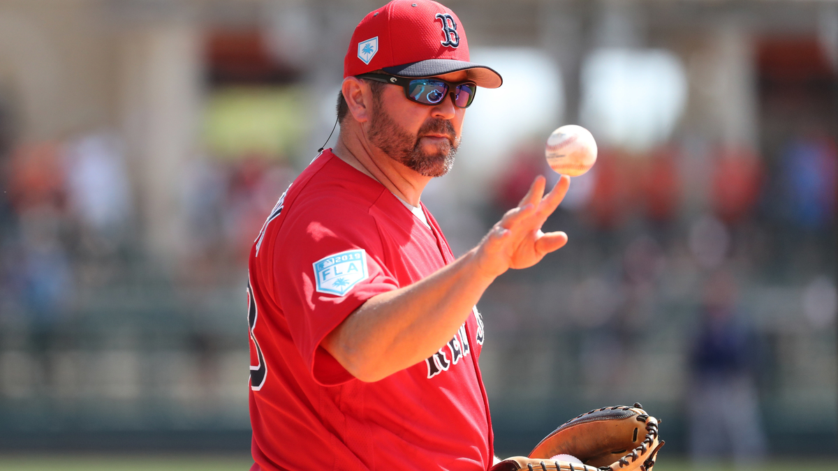 Boston Red Sox coach Jason Varitek