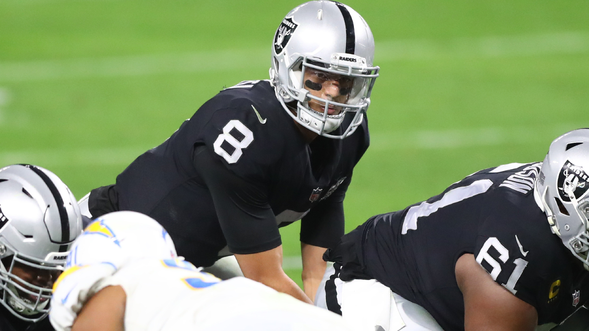 Las Vegas Raiders quarterback Marcus Mariota