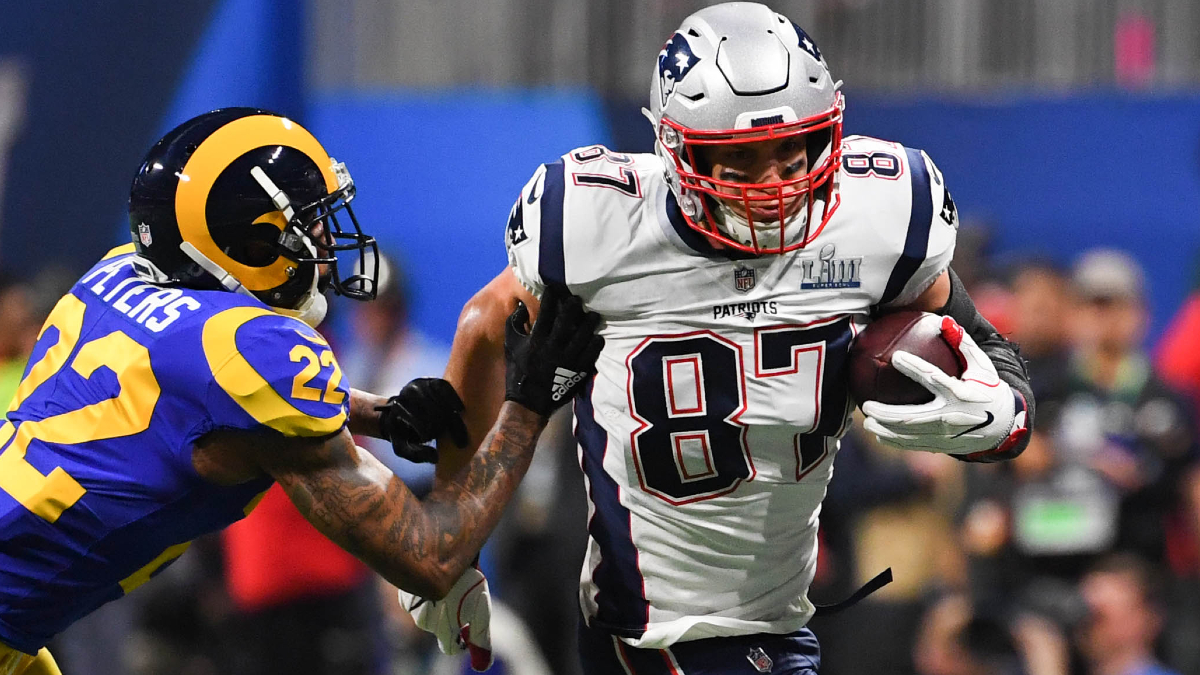 New England Patriots tight end Rob Gronkowski