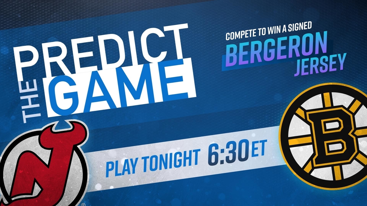 Predict The Game Bruins-Devils