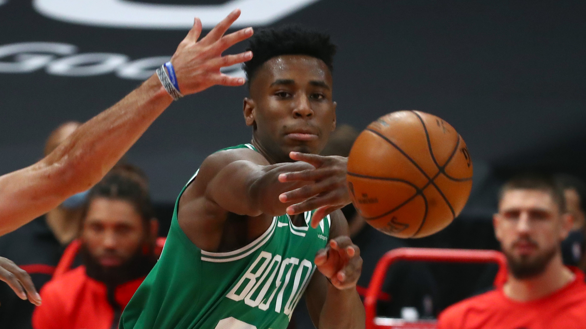 Boston Celtics forward Aaron Nesmith
