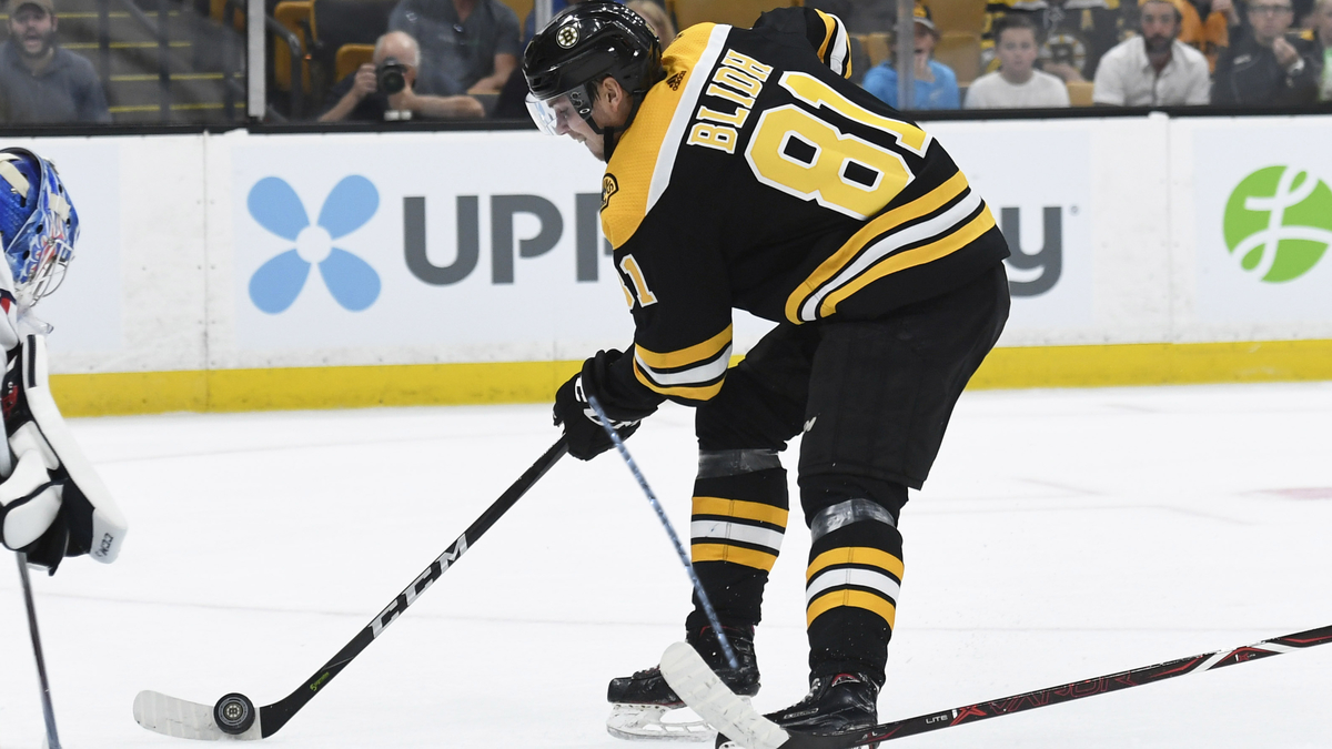 Boston Bruins winger Anton Blidh