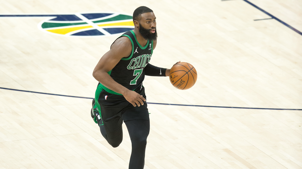 Boston Celtics forward Jaylen Brown