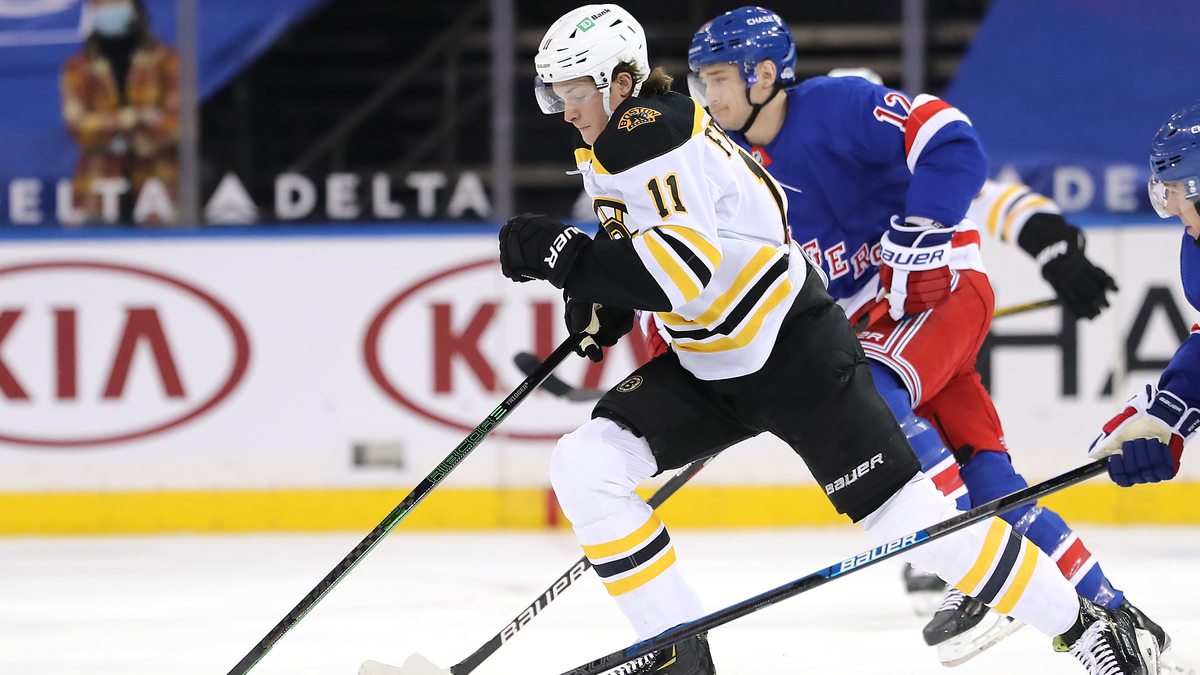 Boston Bruins center Trent Frederic