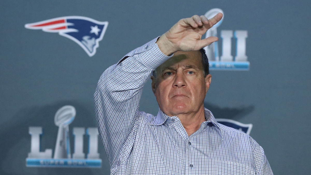 New England Patriots head coach Bill Belichick