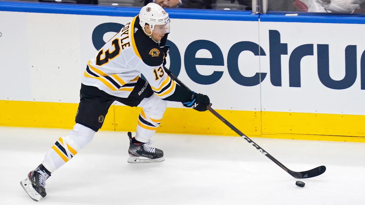 Boston Bruins center Charlie Coyle (13)